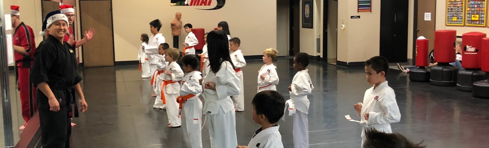 Christmas Time With White And Orange Belts